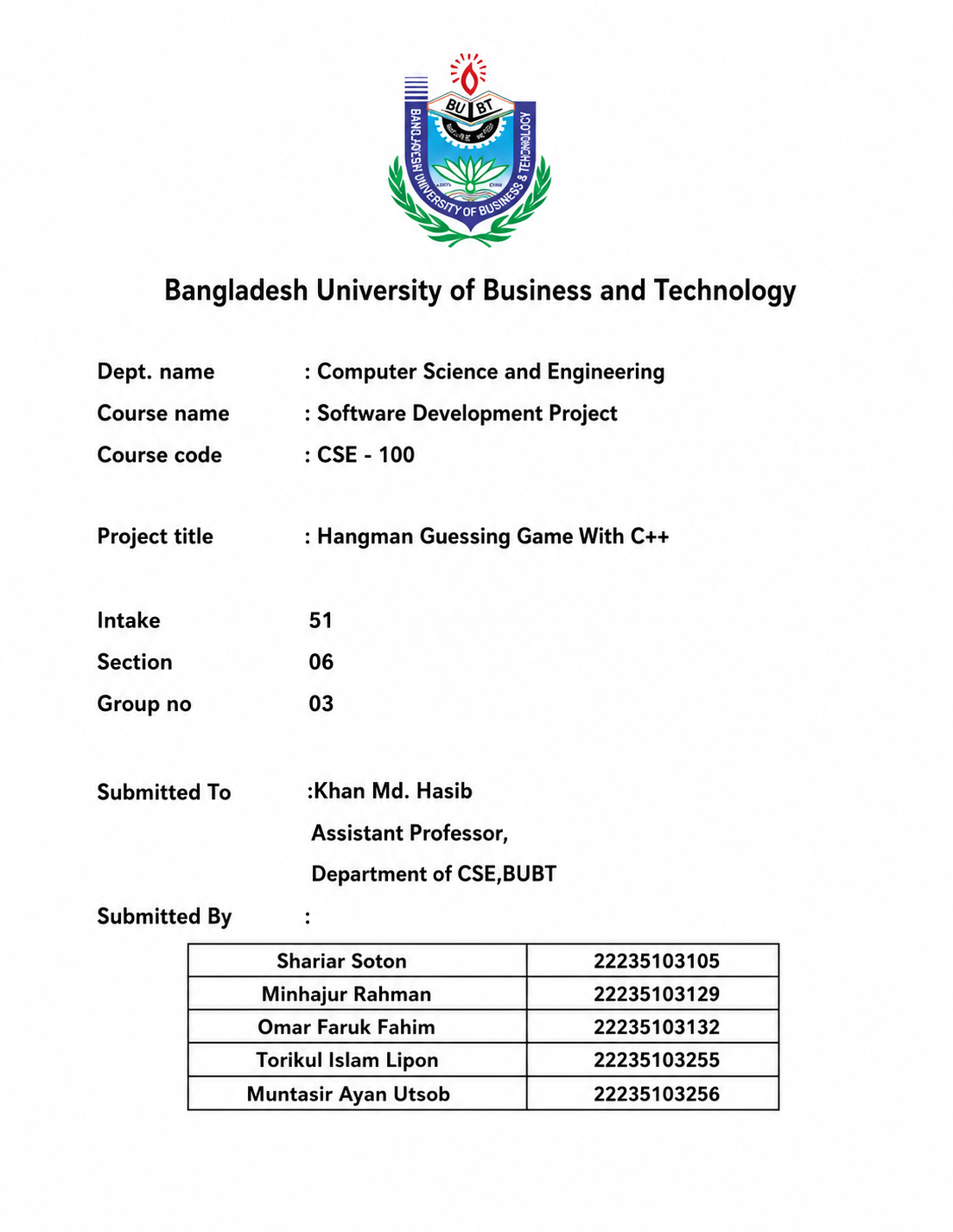 Project Report